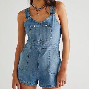 Free People X Lee 1940’s Romper Shorts Overalls